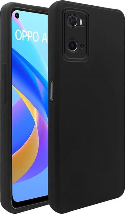 LuxeBass Hoesje geschikt voor Oppo A76 - Siliconen case - TPU - Zwart - telefoonhoes - gsm hoes - gsm hoesjes