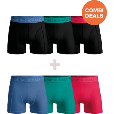 Muchachomalo Boxershort Heren – 6 Pack – 95% Katoen – Heren Ondergoed – Kleding – Stevig Ondergoed – Onderbroeken Heren