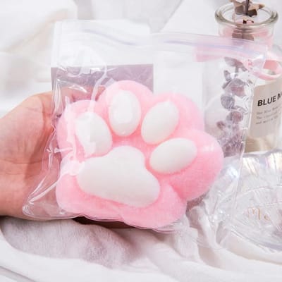 12cm Grande Patte de Chat en Peluche Faite à la Main Jouets à Presser Taba Squish Jouets Anti-Stress Mignonnes Jouets Sensoriels Souples et Cadeaux Relaxants pour l'Anxiété