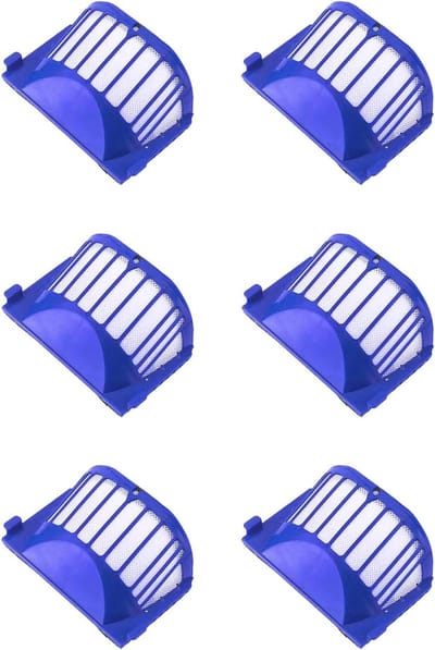 6 stuks - Filter - geschikt voor iRobot Roomba 500 Aerovac accessoires voor veegmachines -Donkerblauw