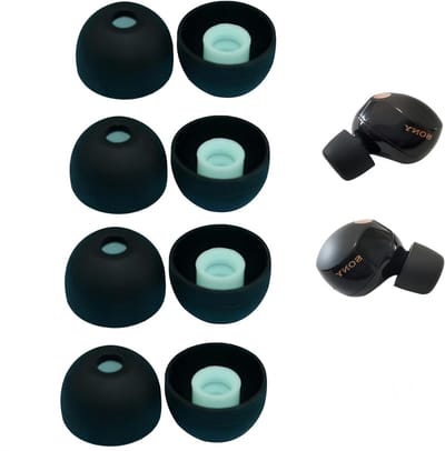 Comfortabele Silicone Oordopjes Tips voor Draadloze Oordopjes, Met Opbergdoos, 4 Paar, Geschikt voor Diverse Modellen, Groot Formaat