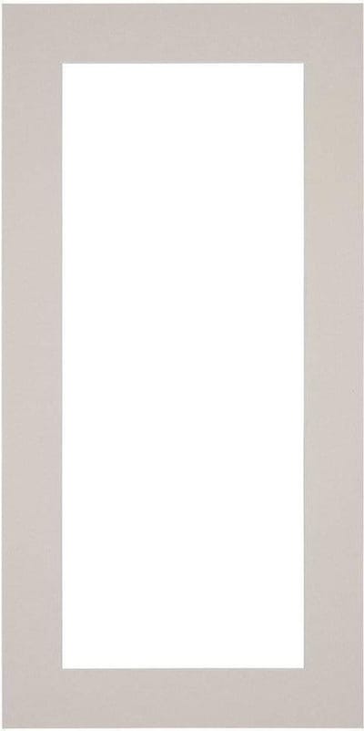Passe-Partout Fotomaat 30x60 cm - Lijstmaat 40x70 cm - Grijs Graniet - Museumkarton - Fotolijst niet inbegrepen