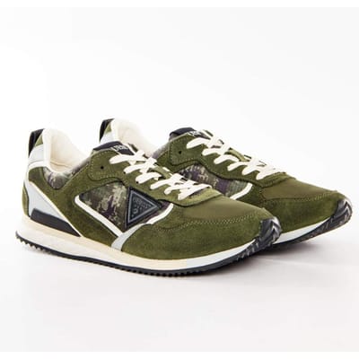 Guess Heren Schwarz Logo Dreieck-sneaker