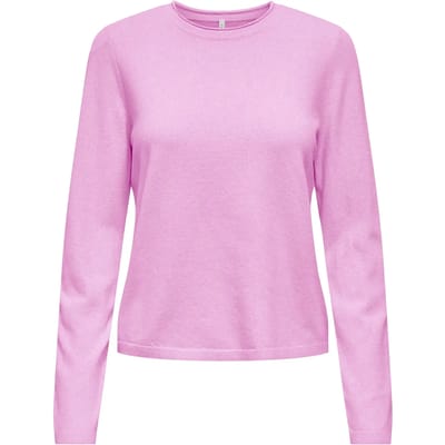 Only Trui Onlloyal Ls Oneck Knt Noos 15368961 Super Pink Melange Dames Maat - M