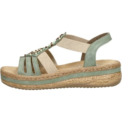 Rieker Sandalen Plat Sandalen Plat - Mint - Maat 37