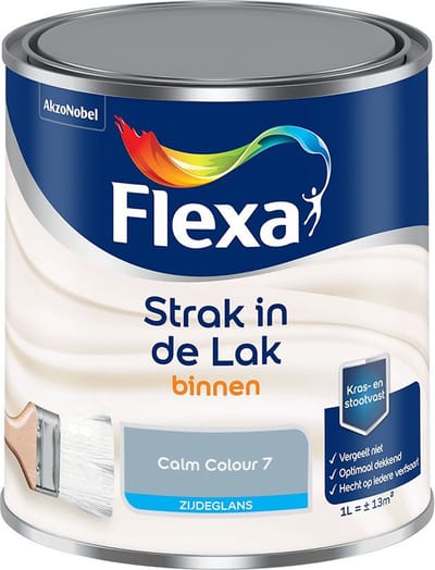Flexa - Strak In De Lak Binnenlak Zijdeglans - Calm Colour 7 - Mengverf - 1 L