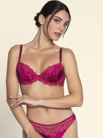Lise Charmel Splendeur Soie Push-up BH Carmin Rood 75 A