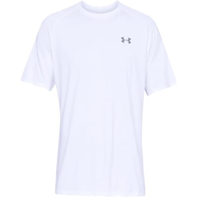 Under Armour UA Tech 2.0 SS Tee-WHT Heren Sportshirt - Wit - Overcast Grijs
