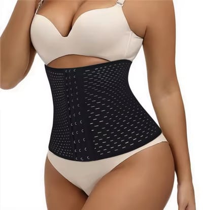 CHPN - Waist Trainer - Taille corset - Small - Buik Korset Belt - Body Shaper - Taillemaker - Shapewear - Zwart - verstelbaar