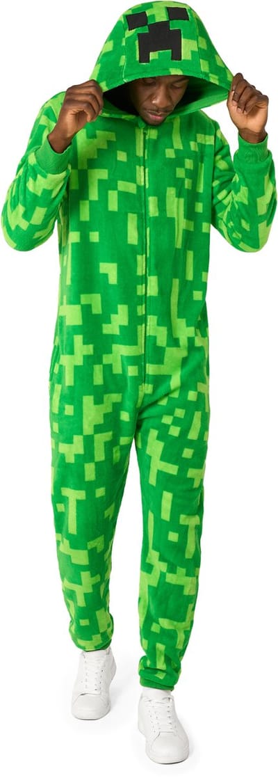 OppoSuits Creeper Onesie - Volwassen Verkleedkleding - Minecraft Kostuum - Pyjama - Chill Pak - Maat XXL