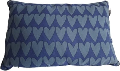 Mica Katja Hartjes-print Sierkussen 60x40 cm – Blauw – Decoratiekussen