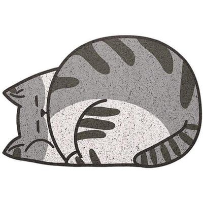 Cartoon Kat Deurmat Huisdeur Deur Vuil Stof Stof Zijde Vloermat Kan Worden Gesneden Voetmat 40 * 60Cm
