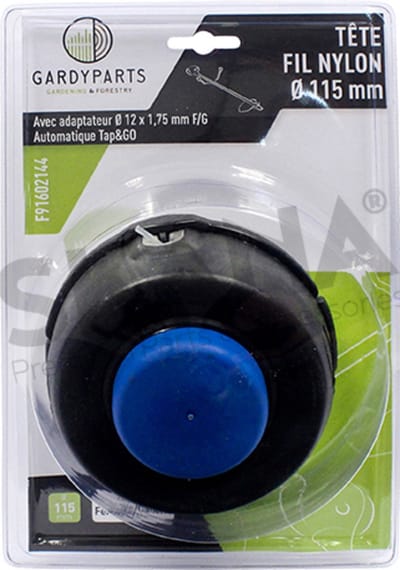 Gardy Parts Maaikop Blister maaikop dubbel uitgaande maaidraad voor HUSQVARNA modellen T-35. Diameter 115 mm