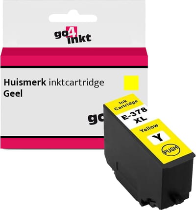 Go4inkt compatible met Epson 378XL y inkt cartridge yellow