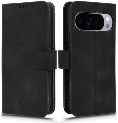 Coverup Hoesje - Geschikt voor Google Pixel 10 Pro XL Hoesje - Coverup Book Case - Zwart