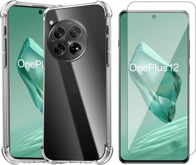 Hoesje geschikt voor Oneplus 12 - Screenprotector Glas - Shockproof Transparant