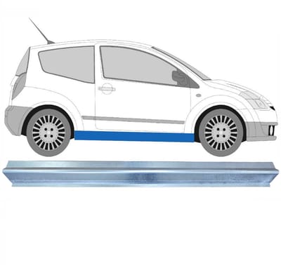 Reparatie dorpel voor Citroen C2 2003-2009 / Links = Rechts (symmetrisch)