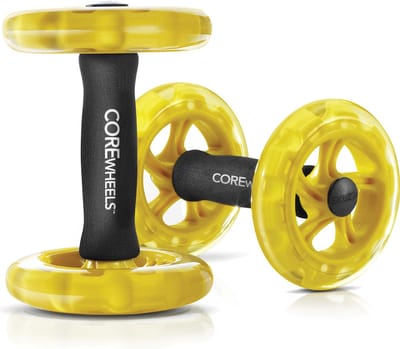 SKLZ Core Wheels - Dynamische Krachttrainer - Trainingswielen - Intensievere Push Ups -  Schouders Romp Heupen Trainen - Inclusief Trainingsgids - Ergonomisch