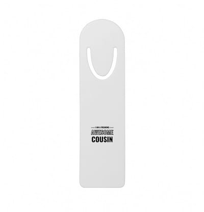 Hacebo® - I am a freaking awesome cousin metalen boekenlegger - de meest geweldigste neef - verjaardagscadeau - verjaardag - cadeau - cadeautje voor neef - neef artikelen - kado - geschenk Bladwijzer boekenleggers - 12.7 cm x 3.2cm