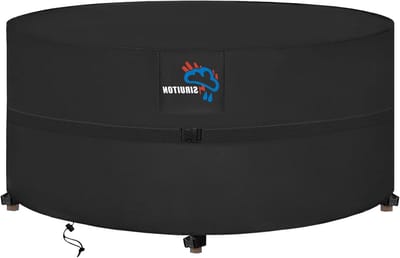 Ronde Tafelset Bescherming - Ø250 x 104 cm Tuinmeubelen Afdekhoes van 420D Oxford Polyester, Weerbestendig en Duurzaam