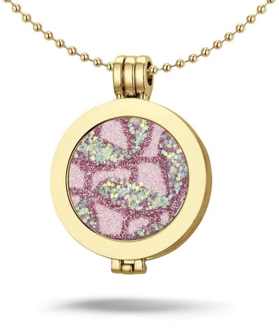 Montebello Ketting Alexiane - 316L Staal - Parelmoer - ∅35mm - Coin - 3-delig - 80cm
