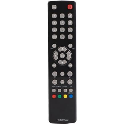 Zwarte vervangende afstandsbediening voor TCL RC3000E02 TV