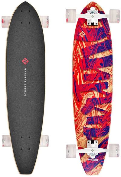Street Surfing - Cut Kicktail Longboard - 36 inch - Streaming - 91cm