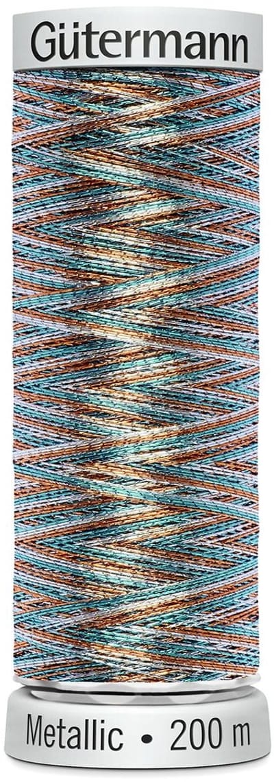 Gütermann Sulky Metallic borduurgaren, 200m, Kleur 7028 multi