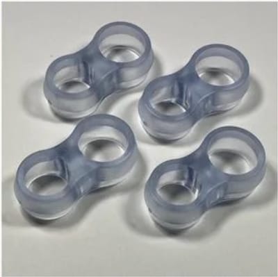 Knaak Deurklink Buffers - Transparant - Muurbeschermers - Flexibele Deurstoppers - Set van 4