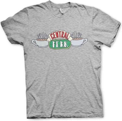 Friends Heren Tshirt -S- Central Perk Grijs
