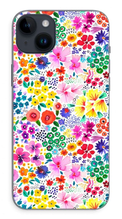 Case Company® - Hoesje geschikt voor iPhone 14 Plus hoesje - Little Flowers - Soft Cover Telefoonhoesje - Bescherming aan alle Kanten en Schermrand
