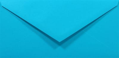 Gladde blauwe enveloppen DL - 110 x 220 mm - 50 stuks - NK natgelijmde - 80 gram - Rainbow - Netuno