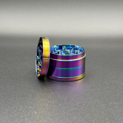 50mm Precisie Kruidenmolen - zinklegering - Grinder - Regenboog