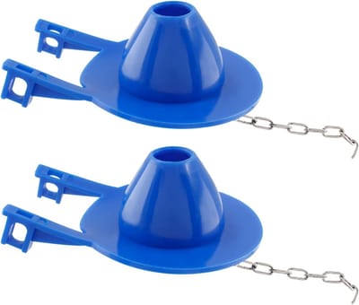 Toiletflapper Vervanging - Universele Toiletstop - Water Besparen - Beste Afdichting - 65 cm - Blauw