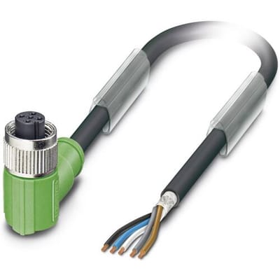 Phoenix Contact 1682977 Sensor/actuator connector, geassembleerd M12 Aantal polen (sensoren): 5 Bus, haaks 3.00 m 1 stuk(s)