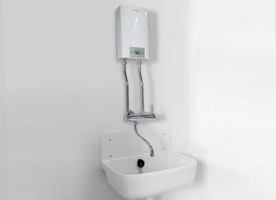 Doorstroom verwarmer, CEX/CSO Electronic MPS 400V bovenbouw | 11 KW / 13.5 KW | 4.8 of 5.8 liter per minuut | doorstroomverwarming | Doorstromer | Boiler | voor wastafel