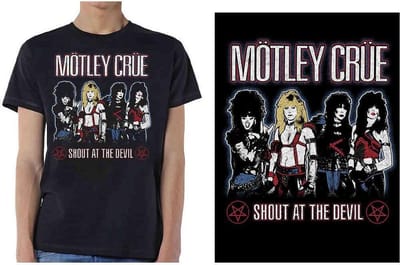 Motley Crue - Shout At The Devil Heren T-shirt - XL - Zwart