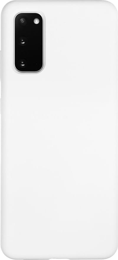 BMAX Siliconen hard case hoesje voor Samsung Galaxy S20 / Hard Cover / Beschermhoesje / Telefoonhoesje / Hard case / Telefoonbescherming - Wit