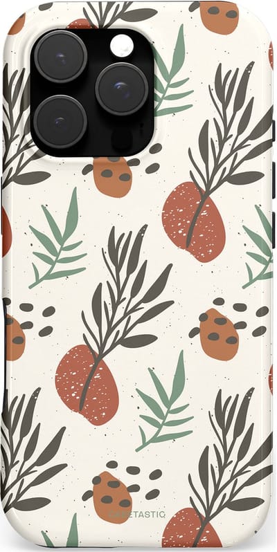Casetastic hoesje geschikt voor Apple iPhone 16 Pro - MagSafe - Dubbellaagse bescherming - Zongetint - Fashion Case - Wit Lichtgrijs Taupe Terracotta