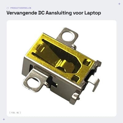Vervangende DC Aansluiting voor Laptop