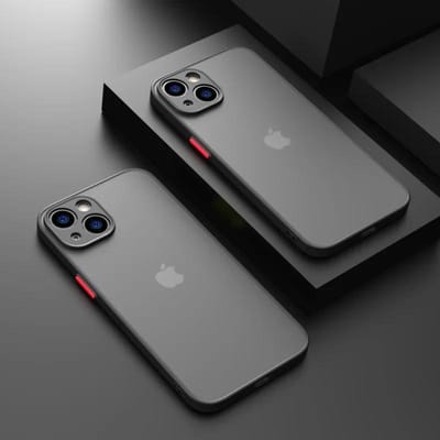 Schokbestendige Dunne Matte Hoes Voor iPhone 15 13 12 11 14 16 Pro Max XR XS X Plus Mini Siliconen Bumper Transparante Harde Cover Capa funda For iphoneXSMax