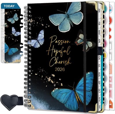 Weekplanner A5 2026 Academisch Dagboek Januari t/m December met Penlus en Stickers