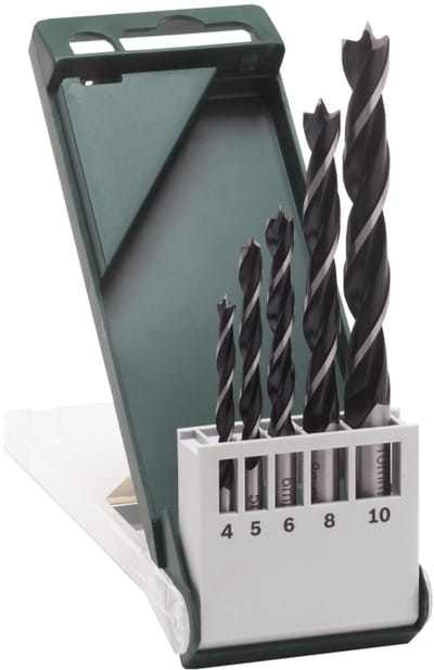 Bosch - 5-delige houtspiraalborenset 4,0; 5,0; 6,0; 8,0; 10,0 mm