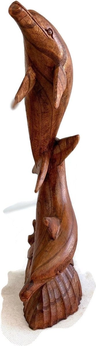 houten beeld / houten figuur / handgemaakte houten beeld / unique vintage /  houten dier /