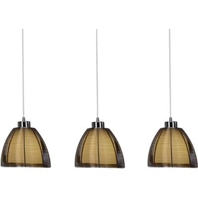 Brilliant Hanglamp Relax, brons met drie lampjes