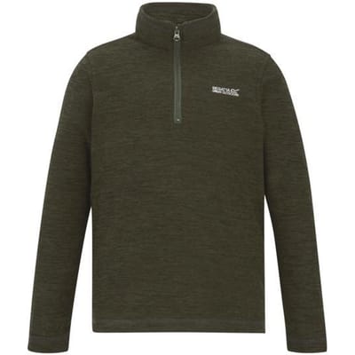 Regatta Kinder/Kids Hot Shot Quarter Zip Fleece Top (Donkere Khaki)