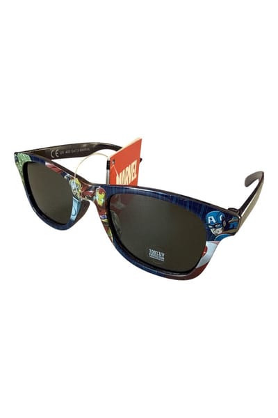 Marvel Avengers Zonnebril Kinderen – UV400 Bescherming – Kinderzonnebril Blauw – Iron Man Captain America – Jongens Zomer Bril