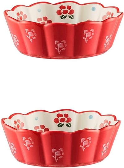 Baking Casserole Bakeware - Quiche Mold - Taarten Bakken - Gelijkmatige Warmteverdeling - Set van 2 - A