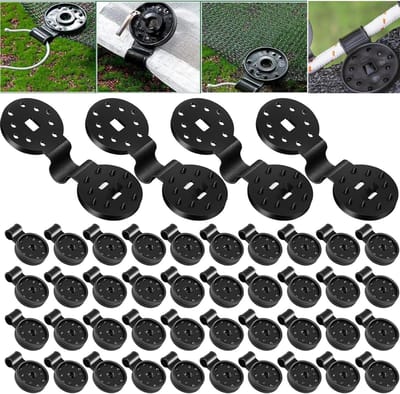 Allecto Plus - Kunststof clips voor beschermingsdoek 75 stuks - Broeikas clips - Zonnezeil bevestiging - Schaduwnet accessoires - Tuinbloemen planten - Gazonmatten bevestiging