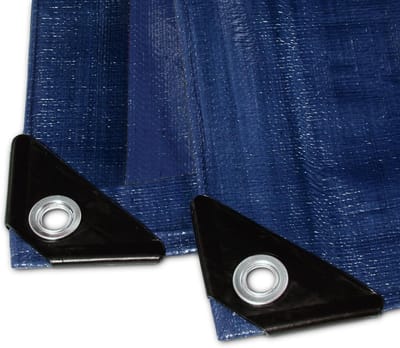 Afdekzeil - Dekzeil Zeildoek - Universeel Afdekken - Met Ingestanste Ringen - 8 x 12 m - Blauw